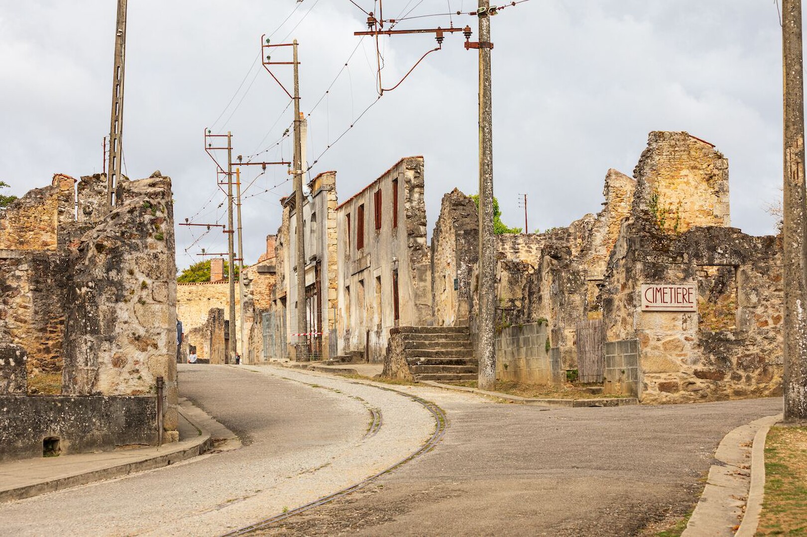 A still from the documentary Village of Death: Oradour-sur-Glane 1944