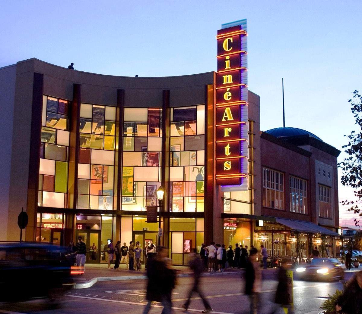 The CineArts at Santana Row theater sign, home of the San Jose International Short Film Festival